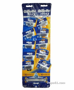 Gillette Blu Iıı Kartelalı Comfort 10lu Jilet