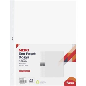 Noki Poşet Dosya A4 100'lü Paket Eco