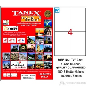 Tanex Etiket Laser Tw-2204